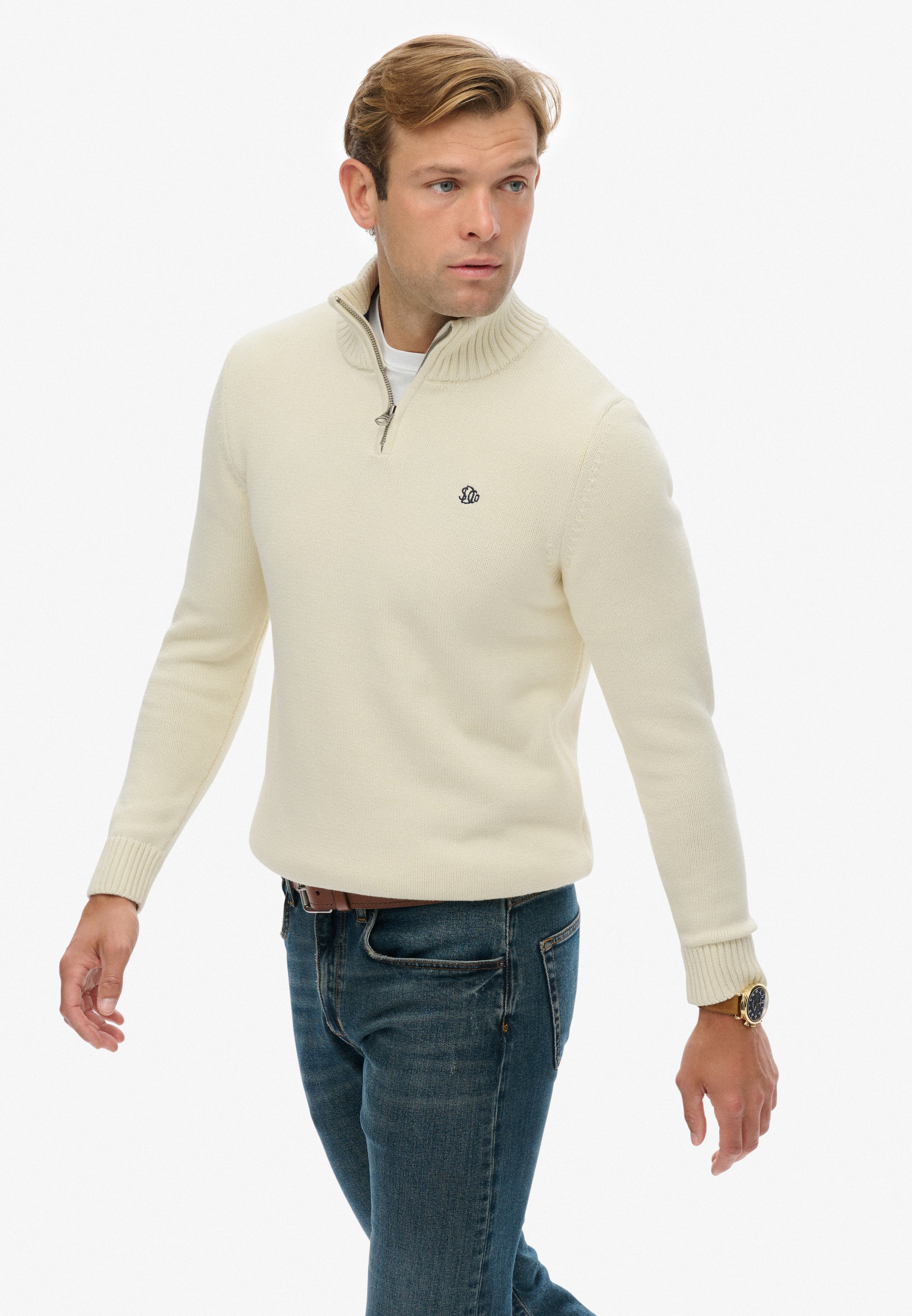 Superdry Strickpullover »COTTON KNIT HENLEY«