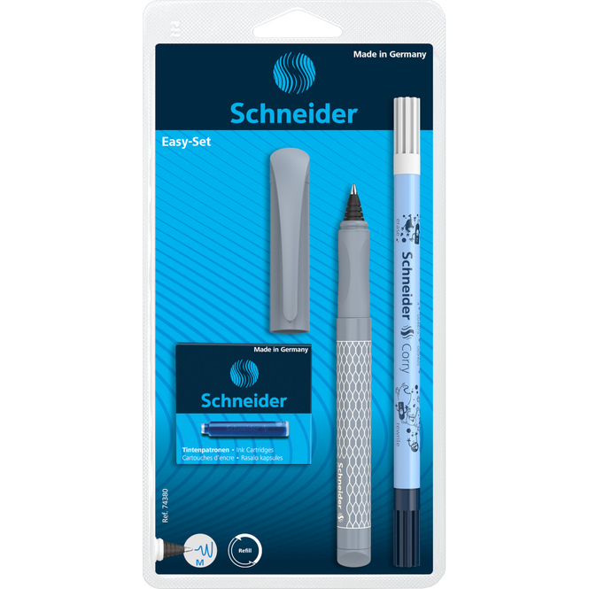 Patronenroller Easy Ball mit Tintenlöscher + 6 Patronen