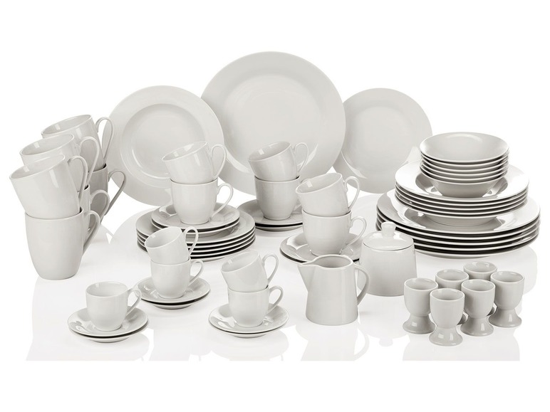 Porseleinen combi-servies 62-delig
