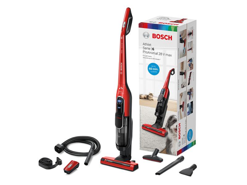 Bosch Akku-Hand- und Stielsauger BLH86PET1 Rot Kabelloser Staubsauger