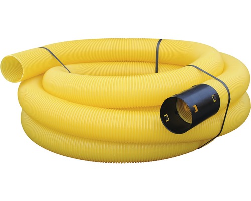 Gele, ongesleufde drainagebuis, nominale diameter 100 mm, lengte 10 m