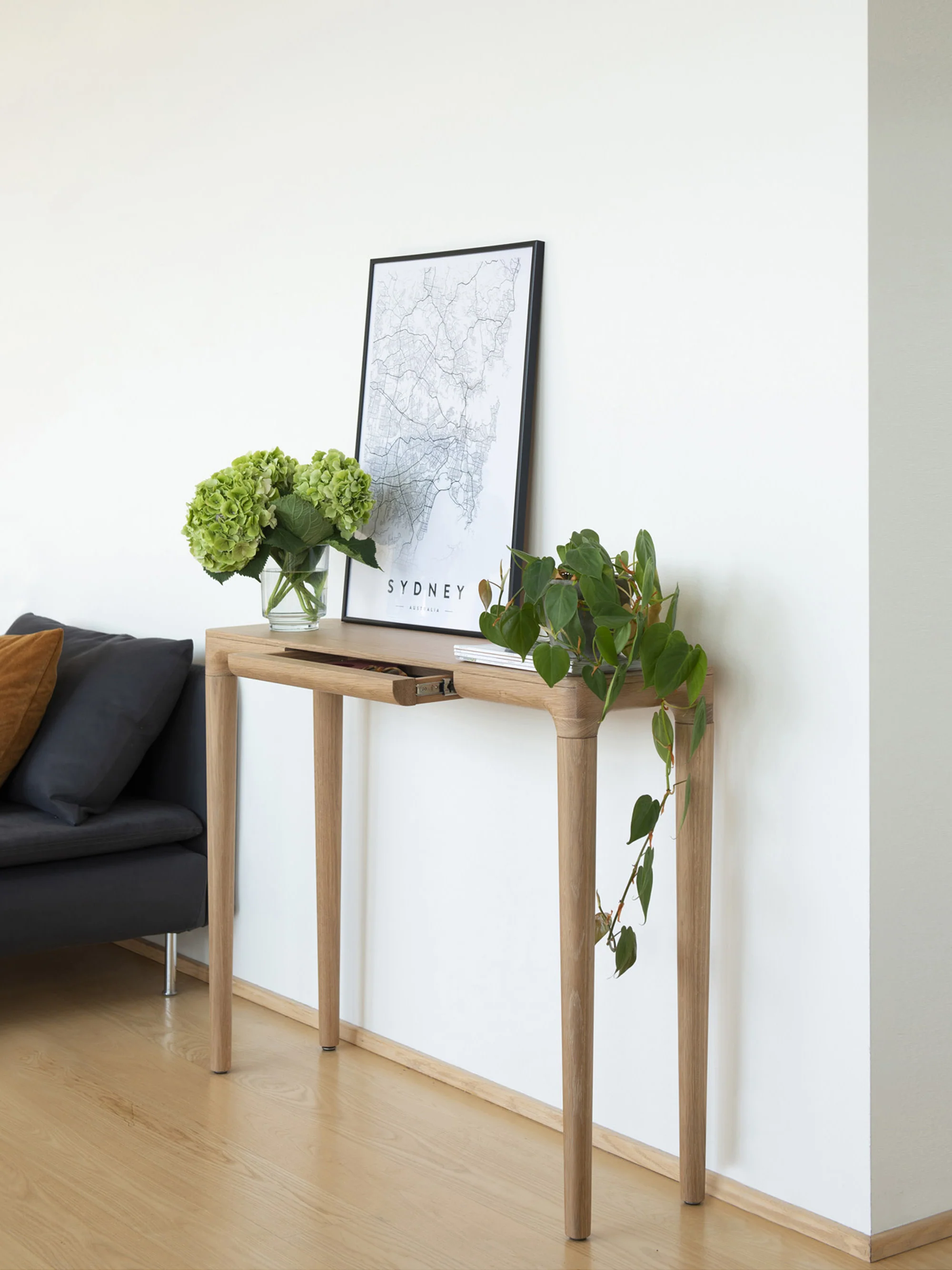 Wandtafel Heart'n'Soul van eikenhout met lade