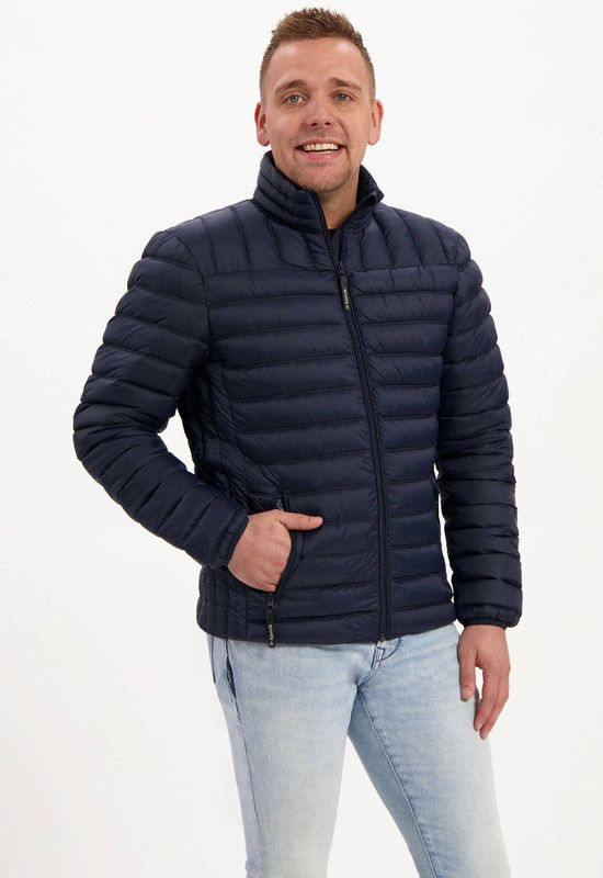 Kjelvik - Outdoorjas Carl - Navy - Herenjas - Winddicht en Waterafstotend