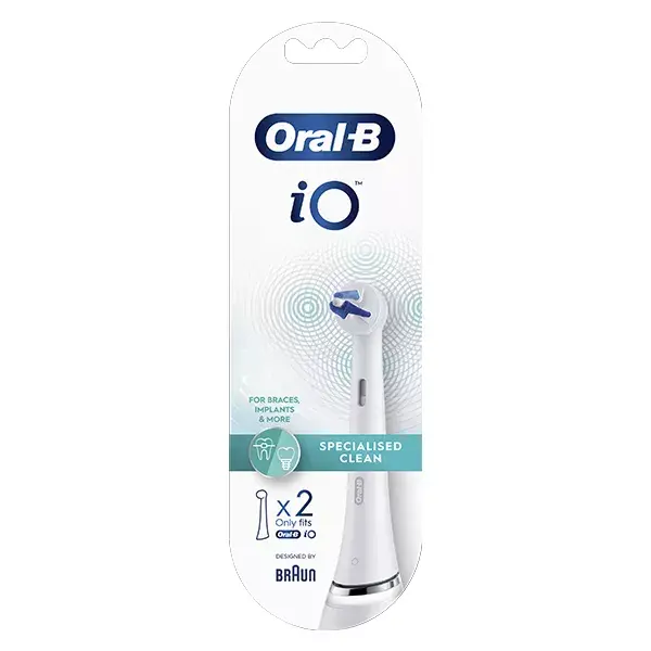 Escovas de dentes Oral-B iO Specialized Clean, pacote com 2 unidades.