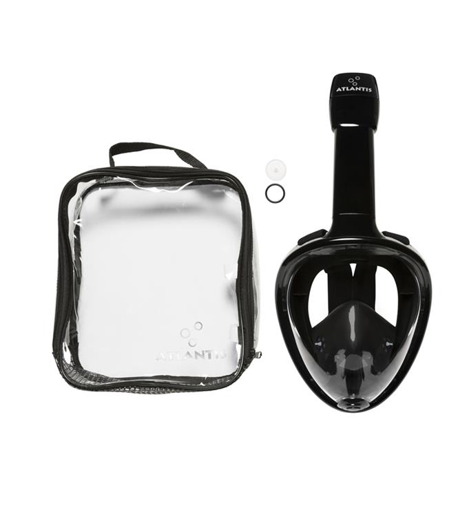Atlantis Zwart S/M Snorkelmasker