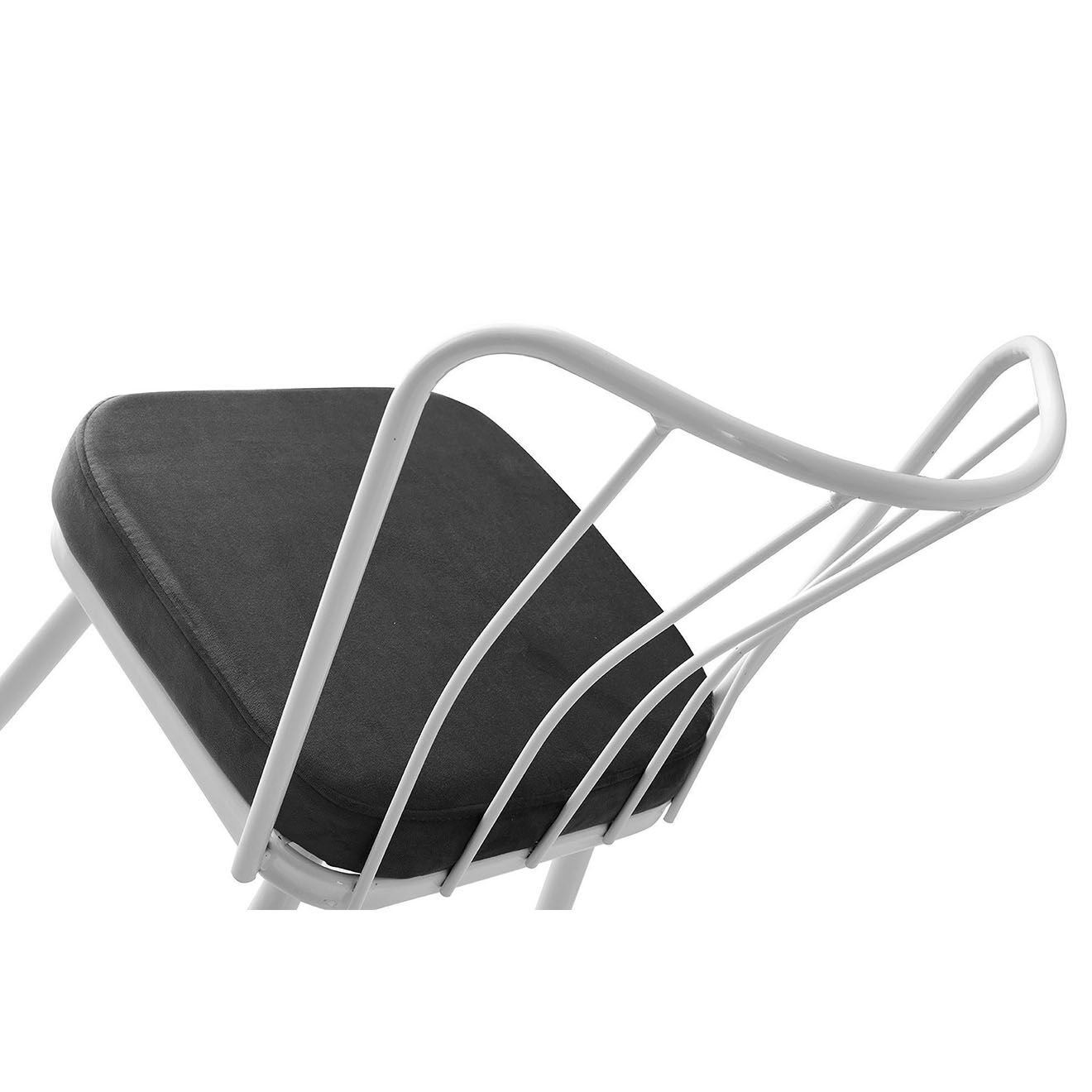 Homitis 4 Chaises Yildiz blanches - 43x82x42 cm