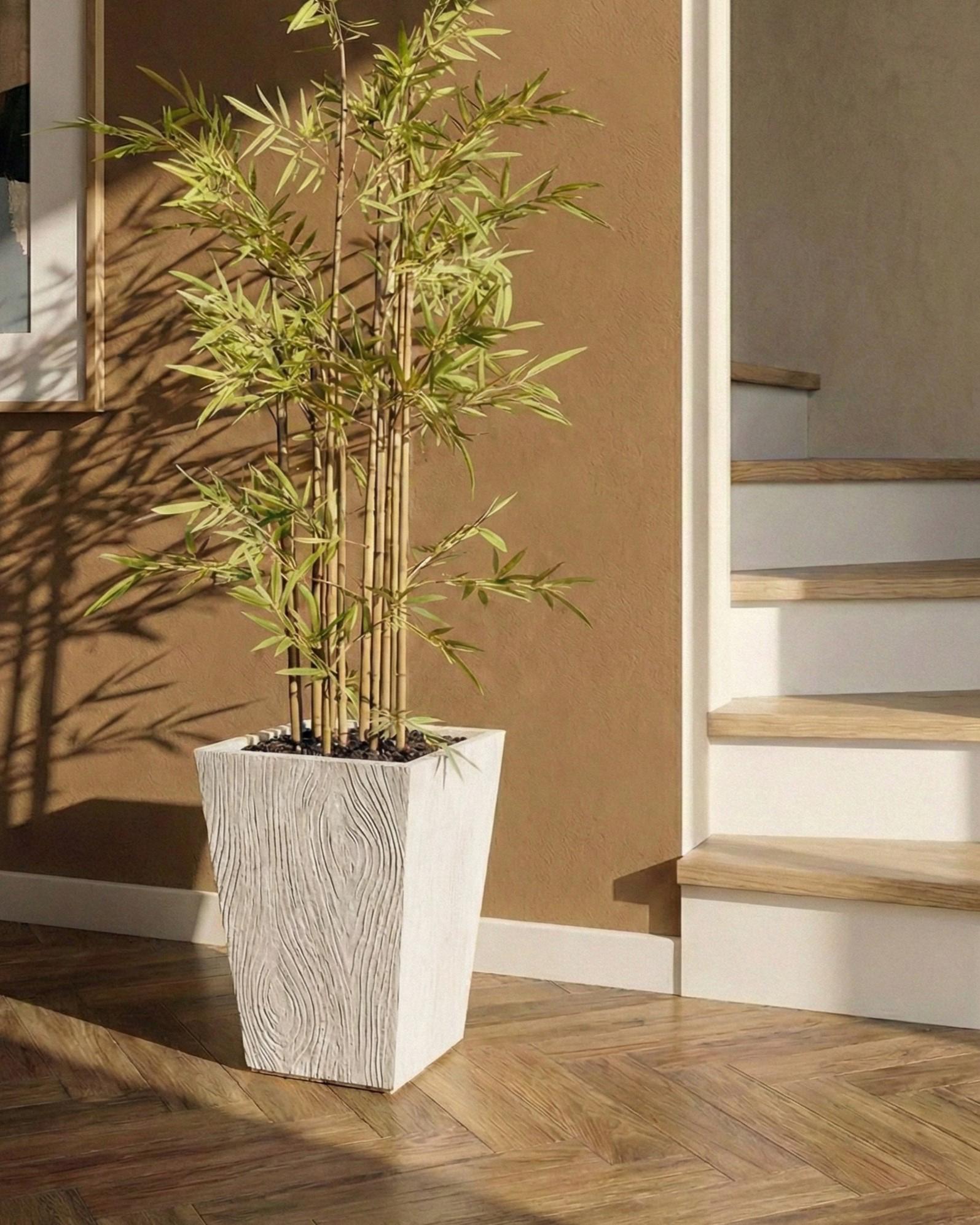 Bloempot BAIHE 42 cm Lichtbeige