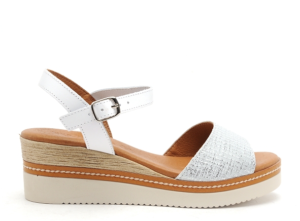 Eva frutos nu pieds talons femme 569 blanc