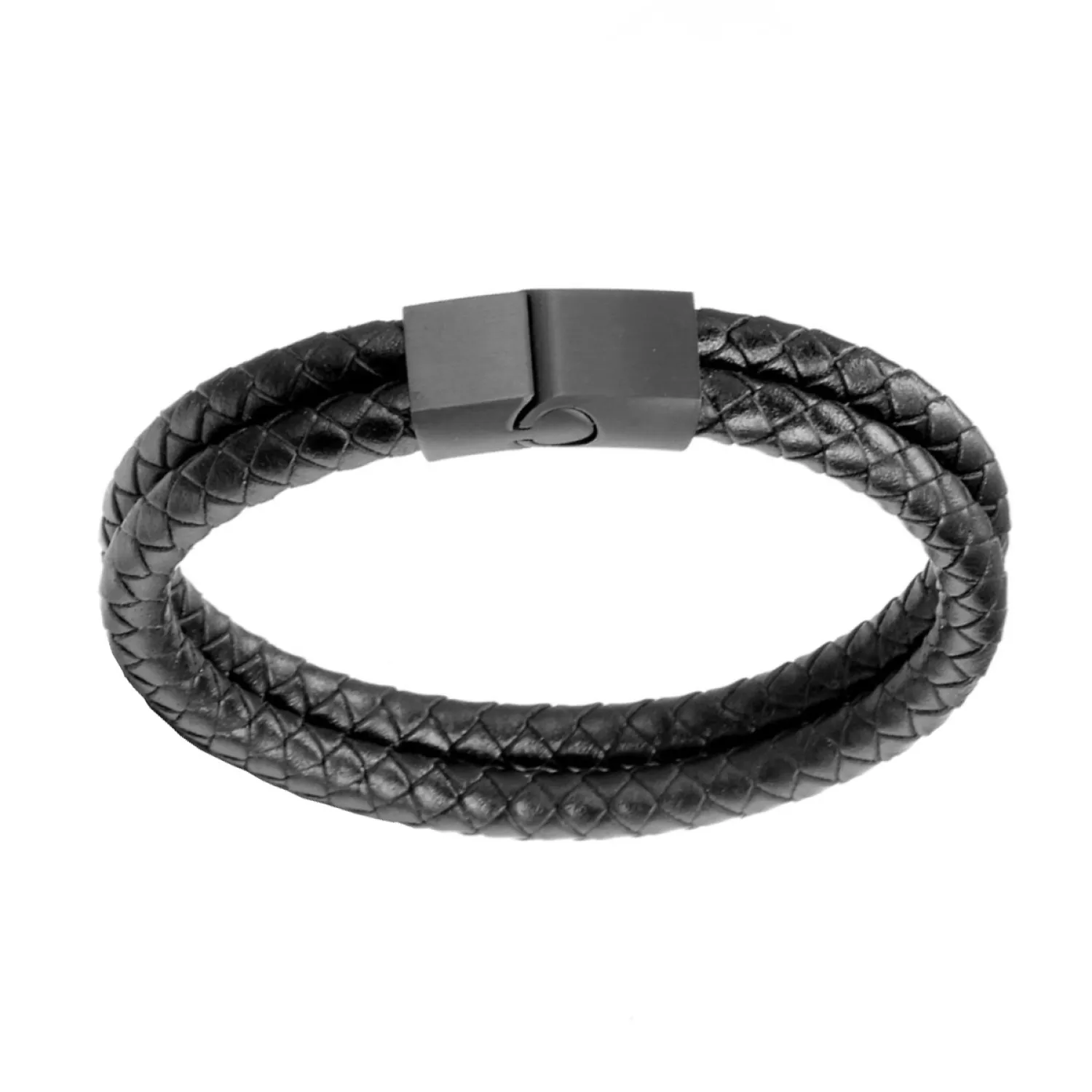 Auxere Double Row Armbånd Læder KXD0122