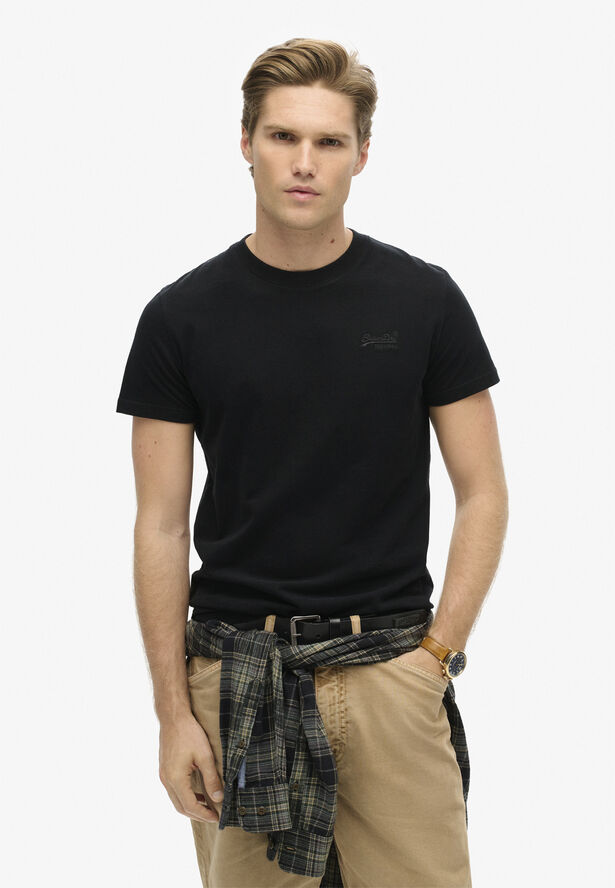 Superdry ESSENTIAL LOGO EMB TEE Black/black