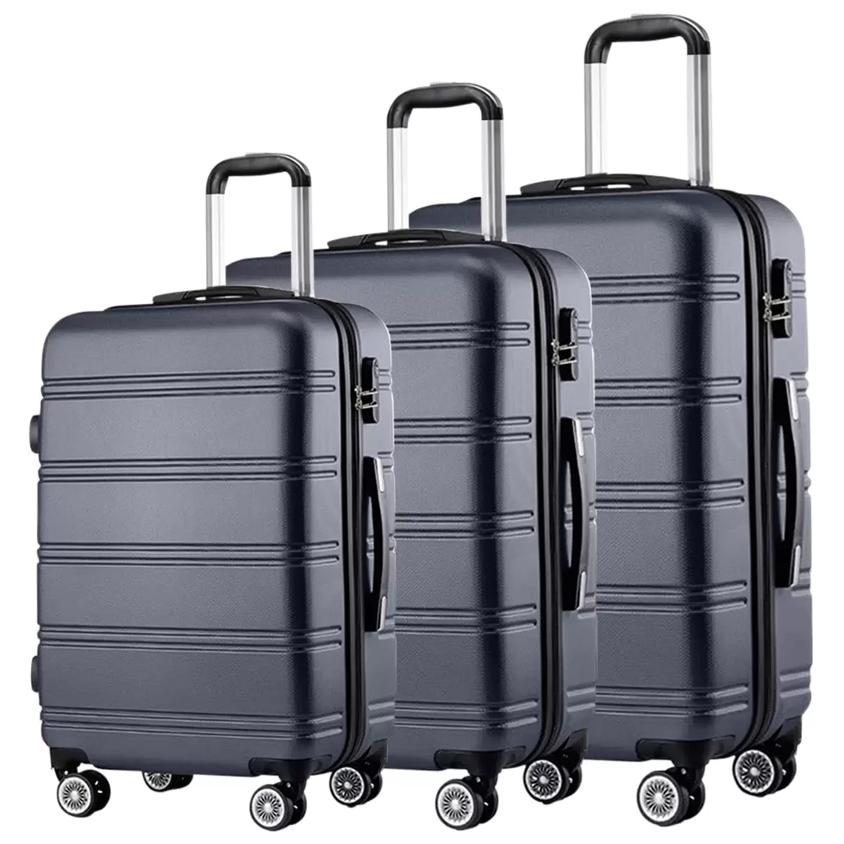 Trolley Kofferset 3tlg. Dunkelgrau