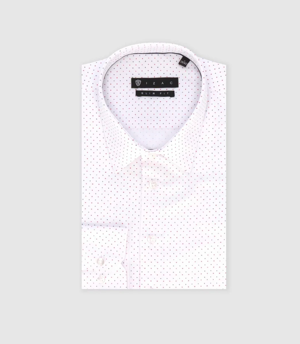 Chemise ville imprimé blanc 