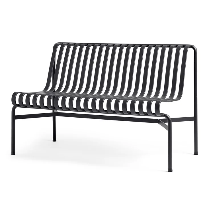 HAY - Palissade Dining Bench ohne Armlehnen, anthrazit