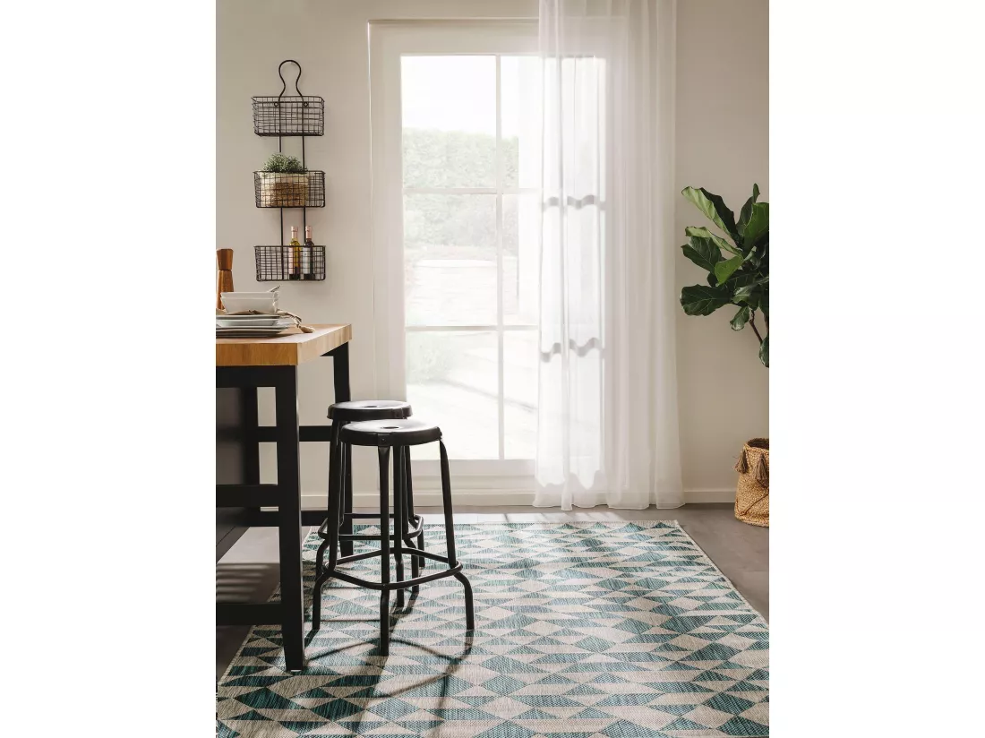 Tapis d'extérieur & intérieur Cleo Bleu 160x230 cm