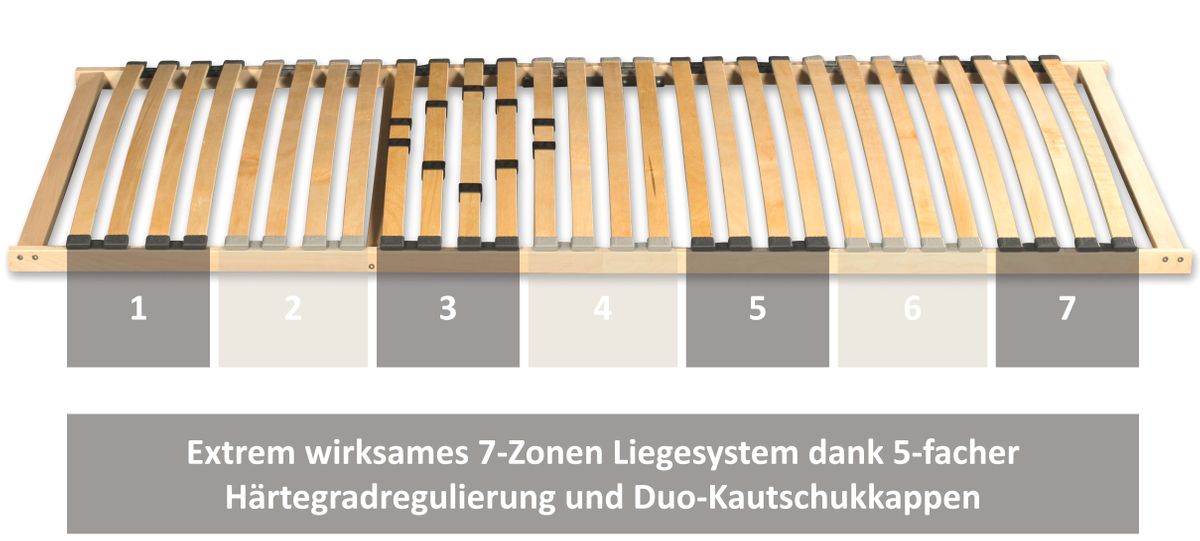 Coemo Lattenrost BASIC 80 x 220 cm starr nicht verstellbar Überlänge