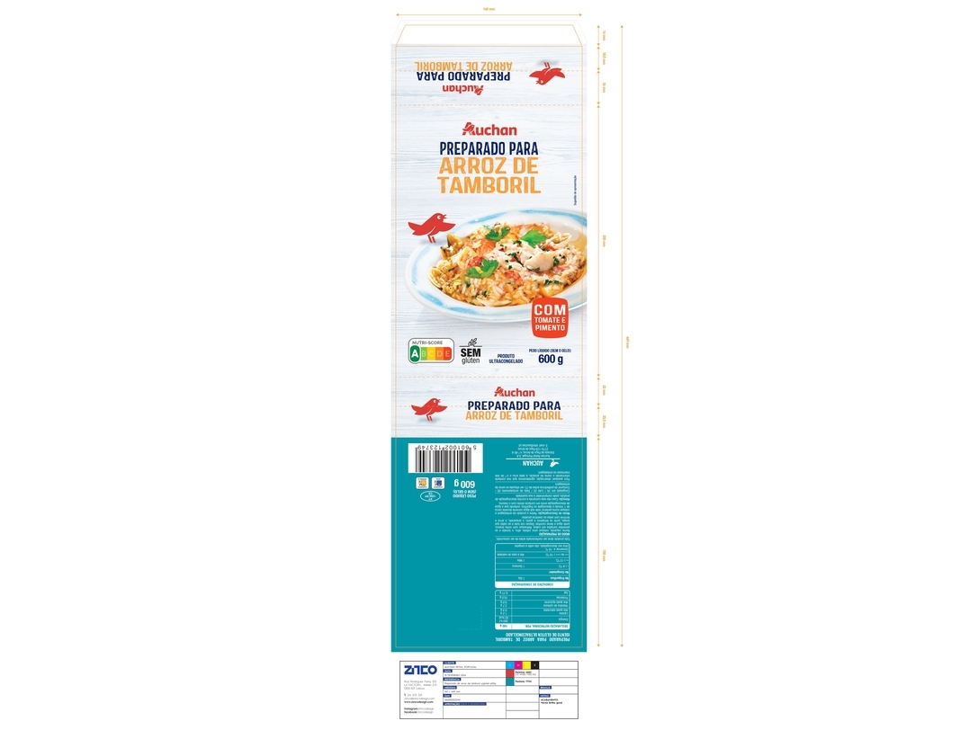 PREPARADO PARA ARROZ AUCHAN TAMBORIL - ISENTO DE GLÚTEN