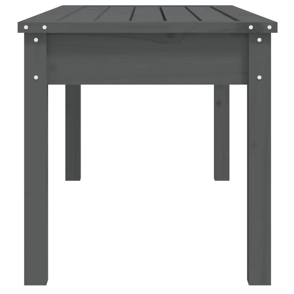 vidaXL - Tuinbank - Grijs - Massief grenenhout - 109x44x45 cm