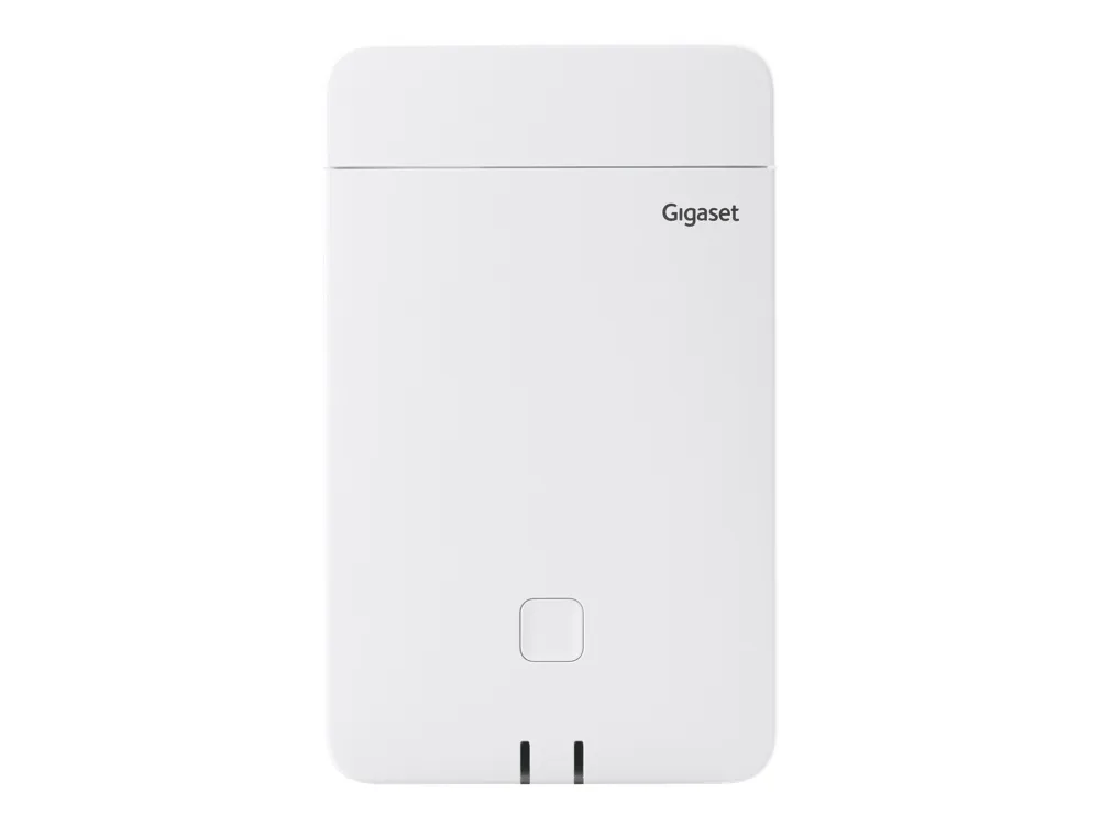 Gigaset N670 IP Pro - Trådløs VoIP telefon basisstation - IP-DECT\GAP\pnCAP - 3-vejs opkaldskapacitet - SIP, RTP, SRTP, SDP, SIPS - polarhvid SF9063