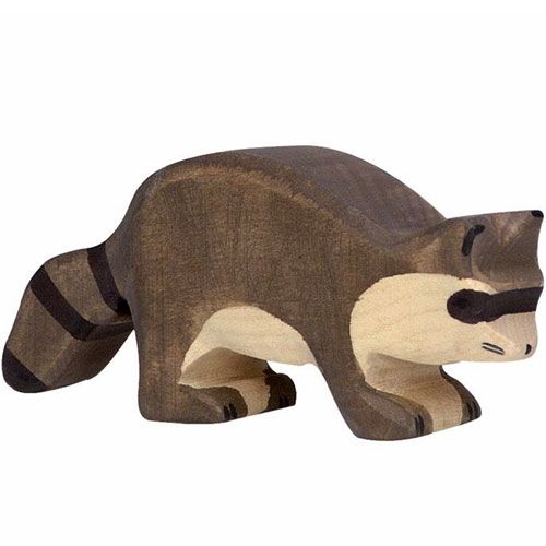 Holztiger wasbeer 10 cm