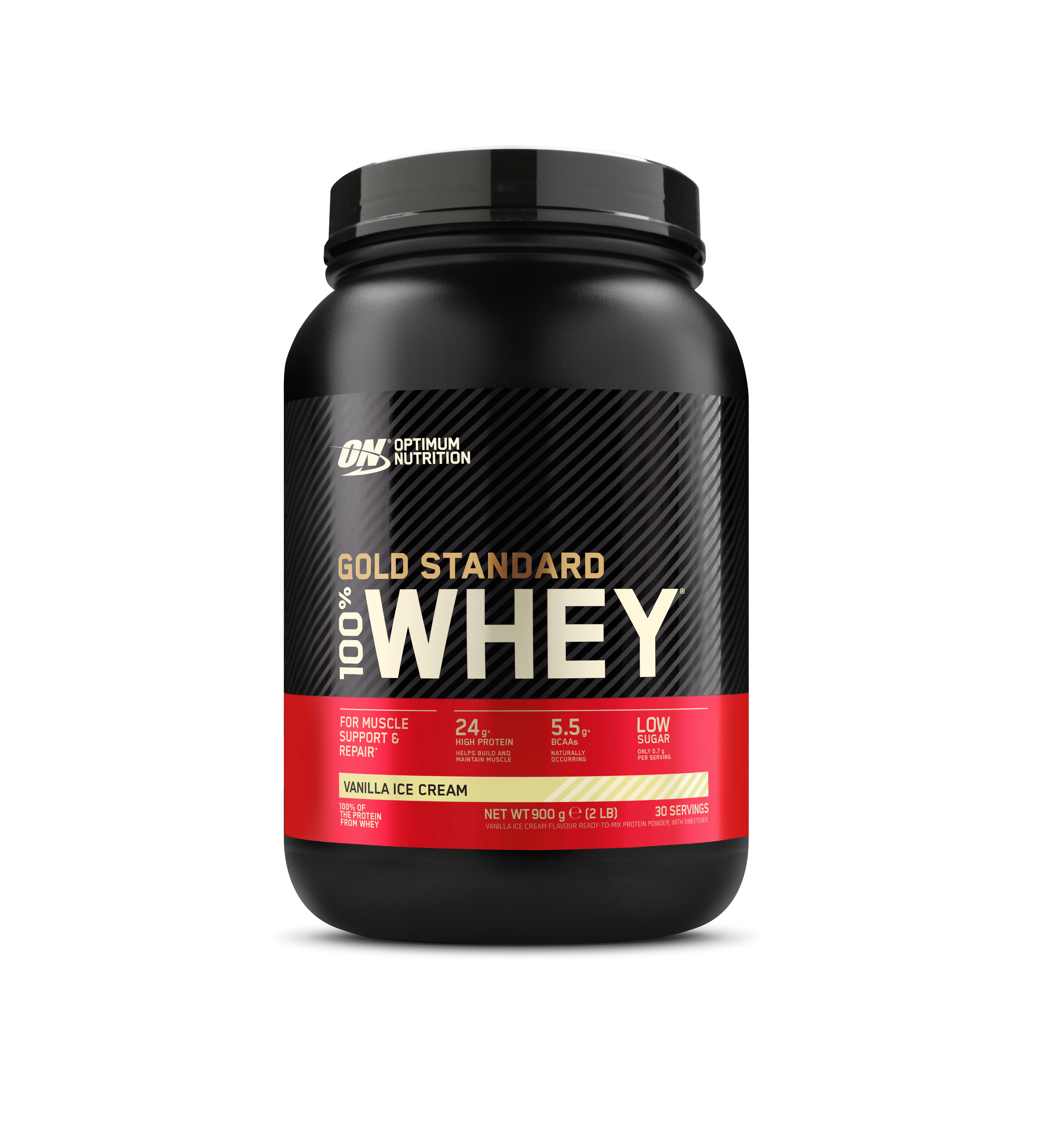 OPTIMUM 100% Whey Gold Standard<br>900 g, Dose, Pulver, Vanilla Ice 2lb