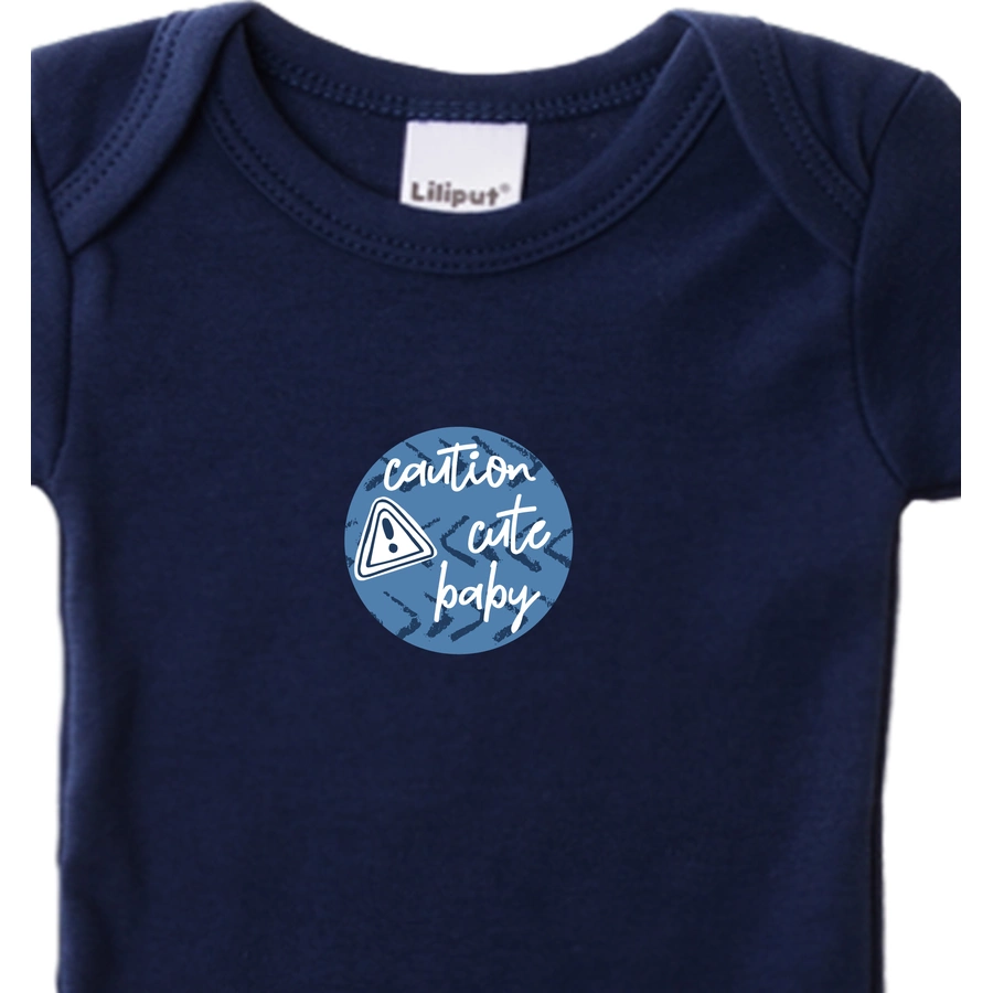 Liliput Baby-Body 2er Pack Auto marine grau gestreift