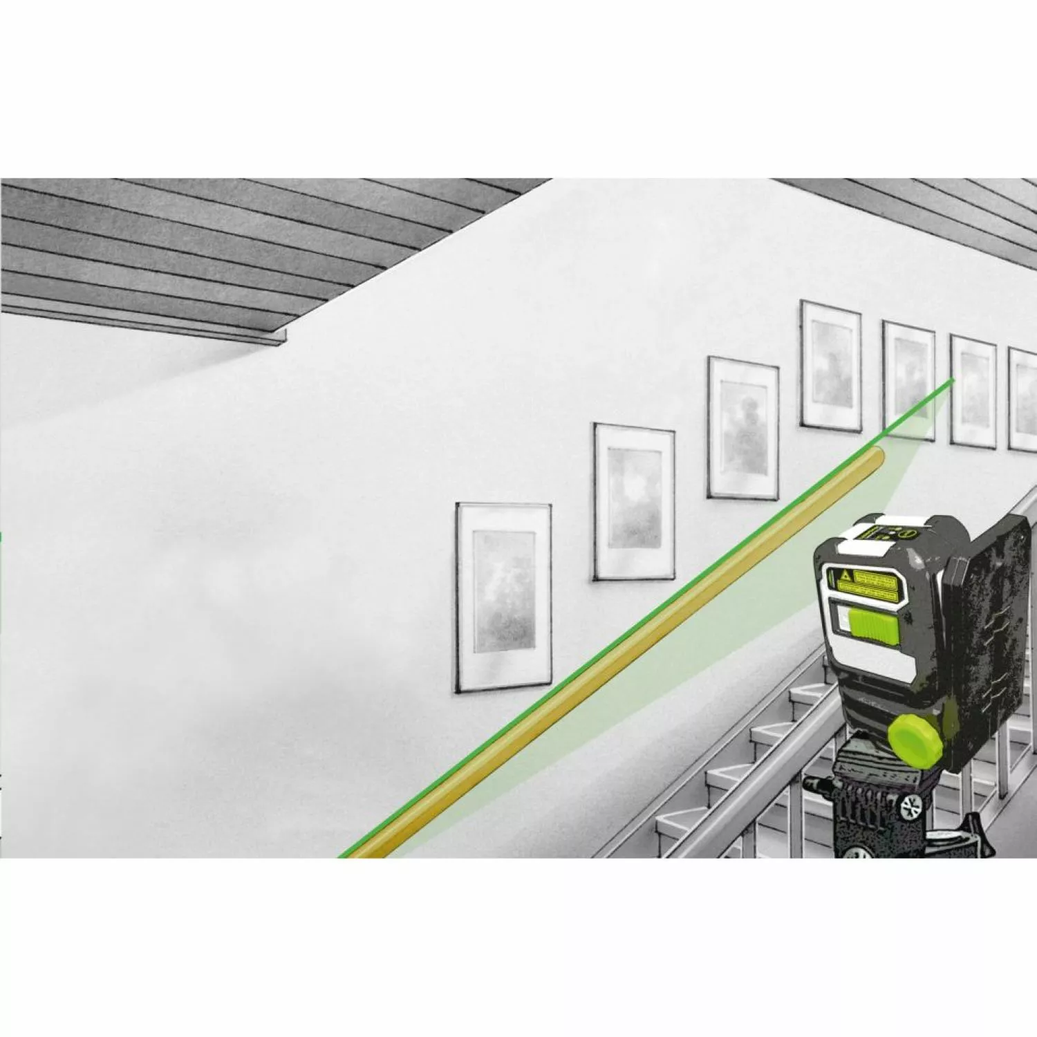 Laserliner 081.143A CompactCross-Laser Pro Kruislijnlaser met statief in koffer - 2 lijnen - Groen - 40m - Bluetooth