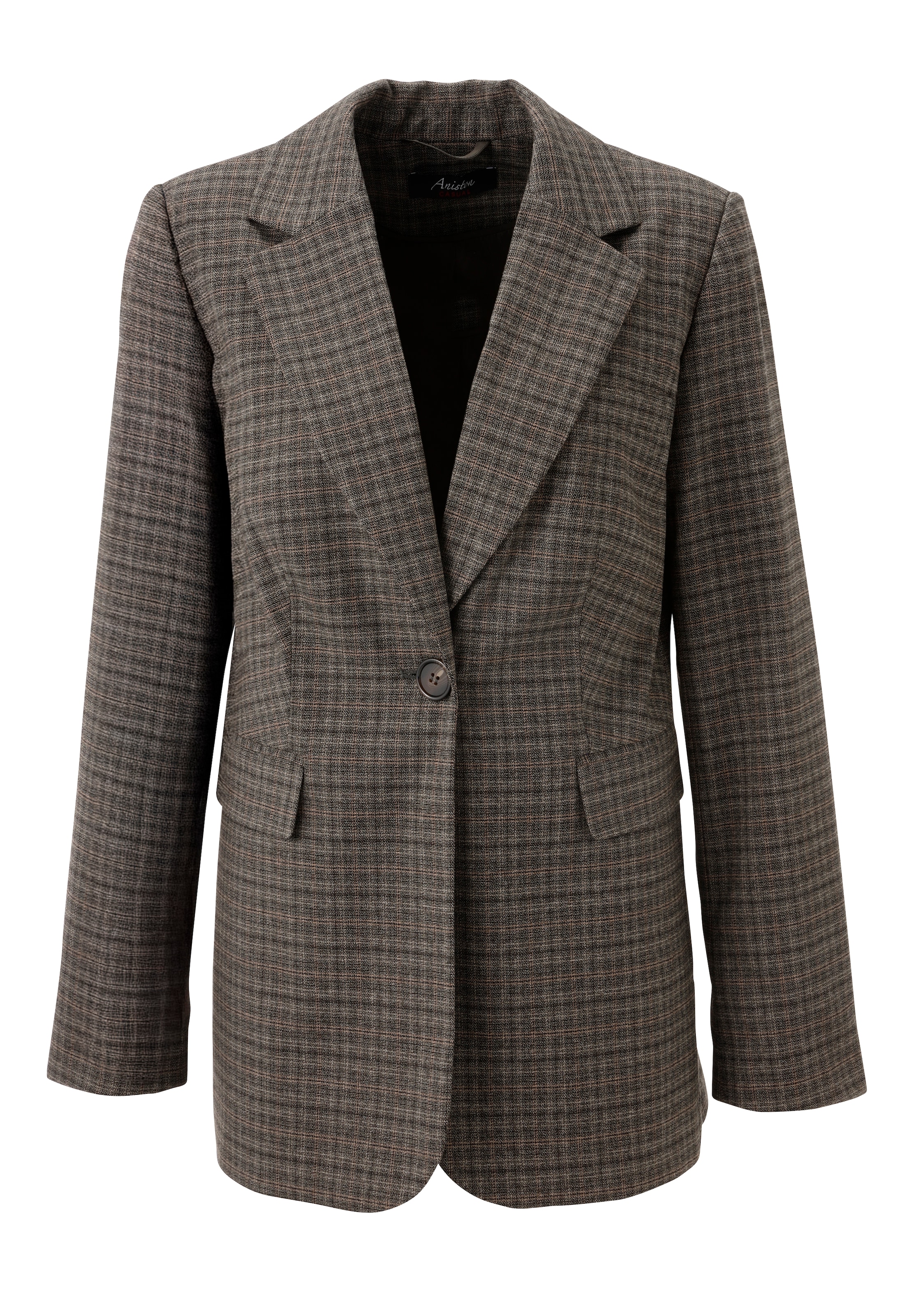 Aniston CASUAL Longblazer , im dezenten karo-Dessin - NEUE KOLLEKTION