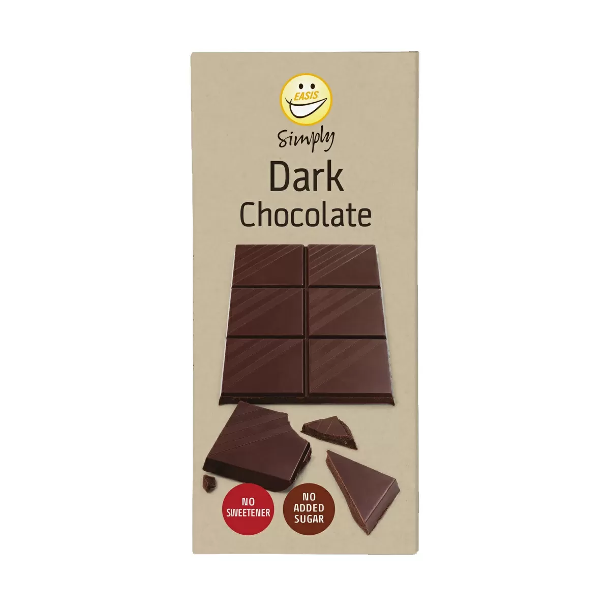 EASIS Simply Mørk Chokoladeplade 85 g