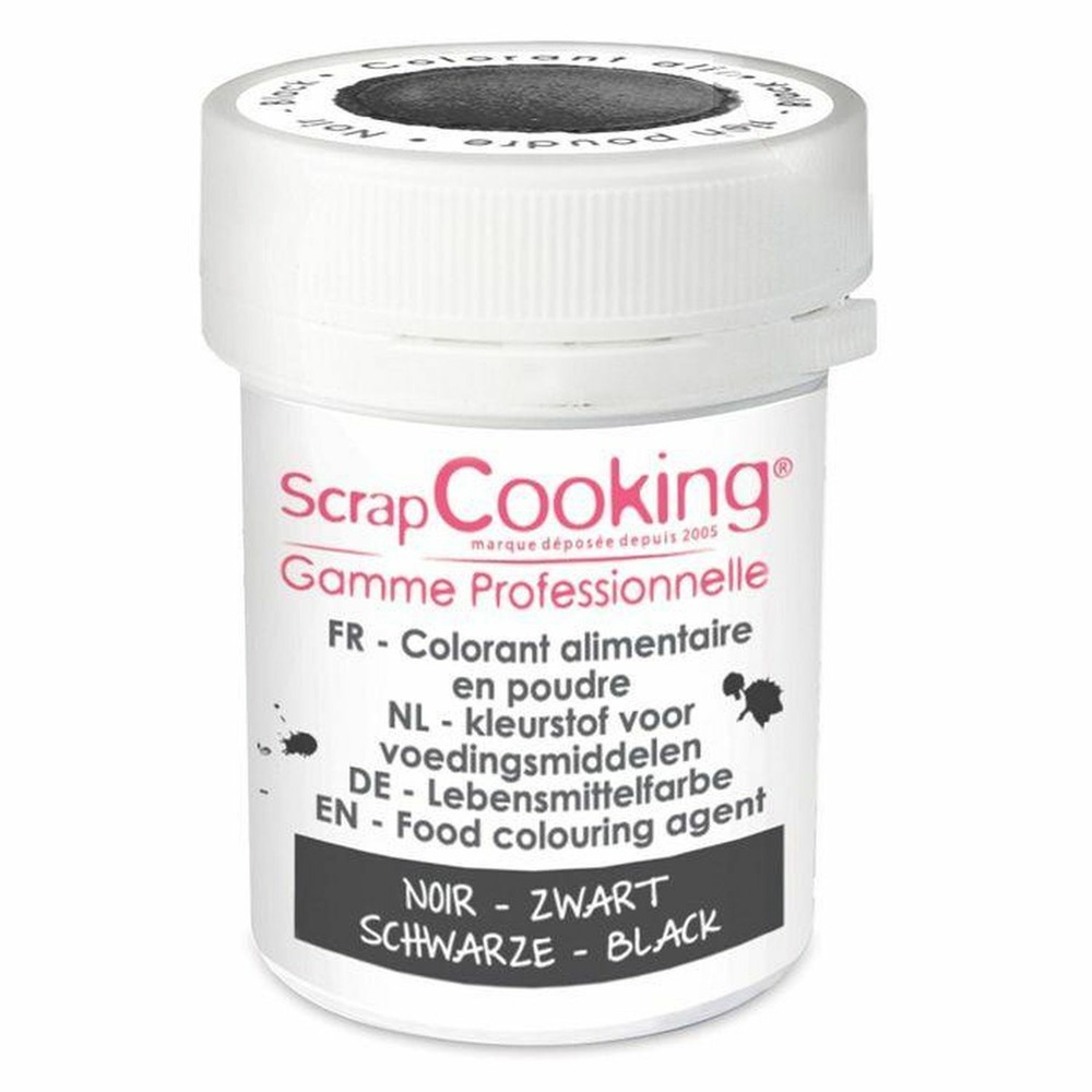 Colorant alimentaire en poudre 15 g - noir