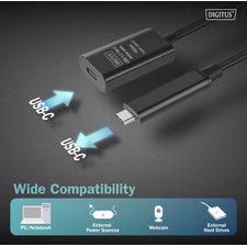 Câble de rallonge actif USB 3.2 Gen1, 5 m