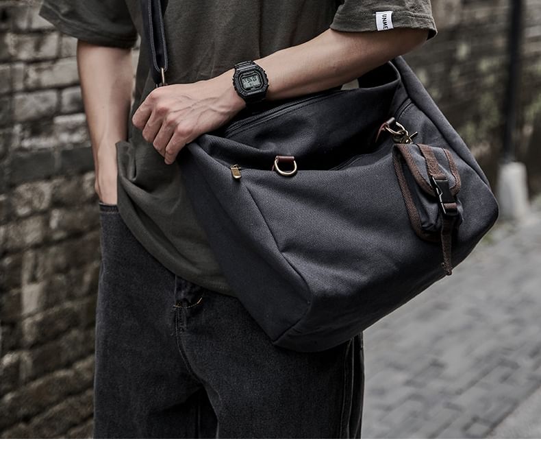 Wavecho - Canvas Crossbodytas met gesp