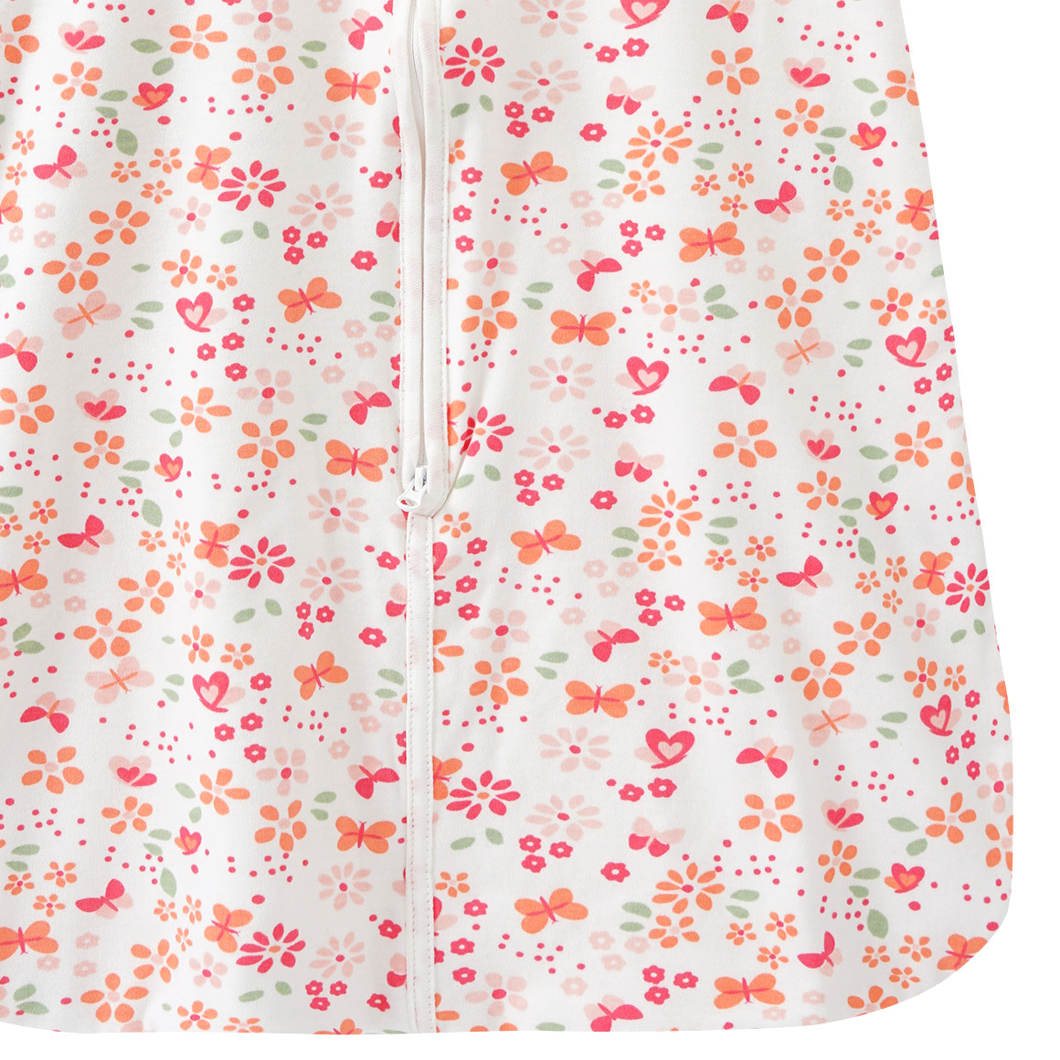 Topomini Baby Sommer-Schlafsack mit Blümchen weiss / pink / orange