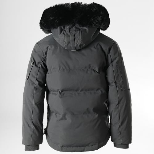 Parka Capuche Fourrure Enfant FD898 Gris