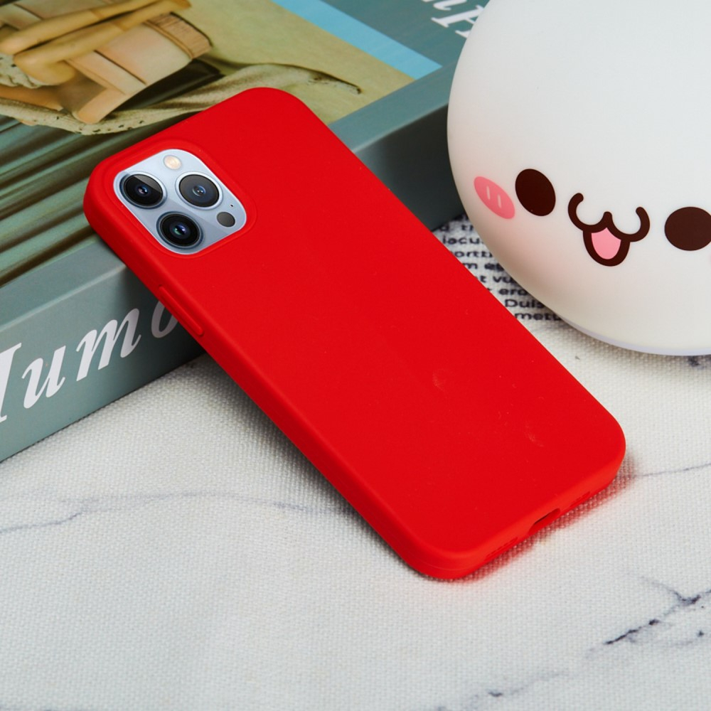 iPhone 14 Pro Max Silikon Case Hülle - Rot