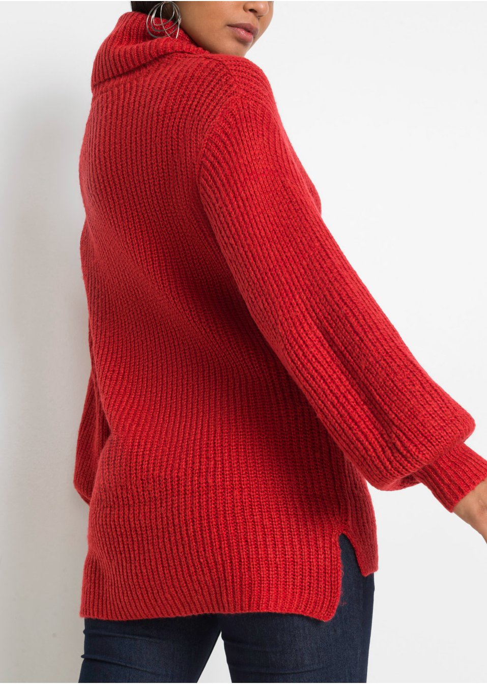 Pull col roulé