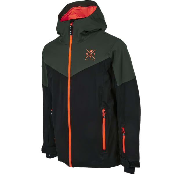 Veste de ski WATTS STORM JR GREEN / BLACK