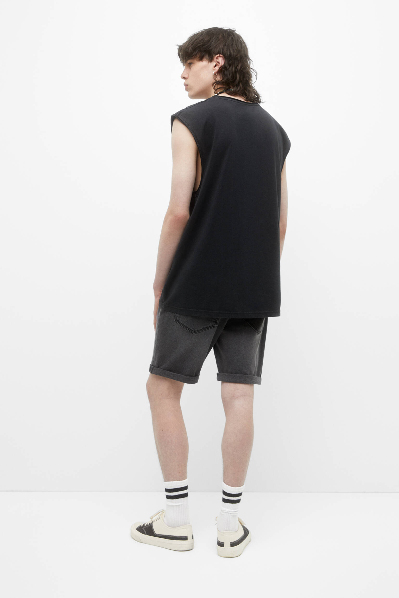 BERMUDA SLIM DENIM - NEG-DELAV