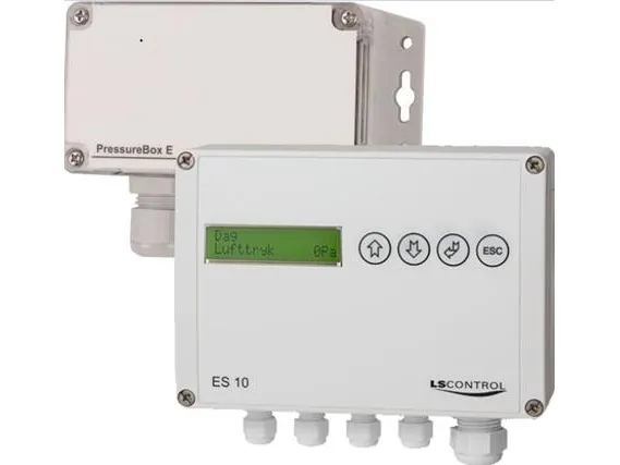 LS CONTROL Sampak med konstanttrykregulator ES 10 og PressureBox E 2500 / ES 1088 inkl. 2m silikone slange og metalstuds til kanal.