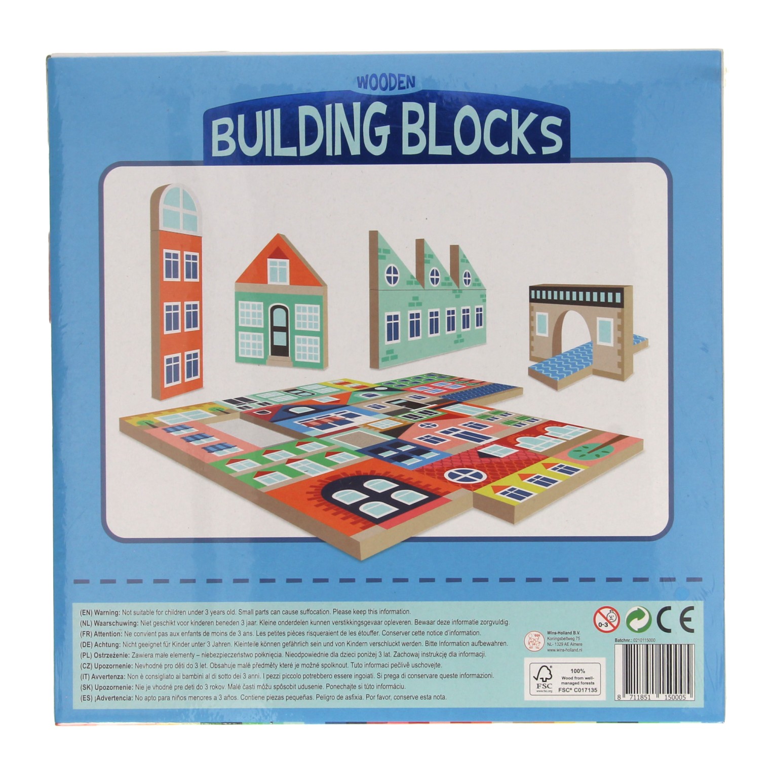 Houten Bouwblokken Stad