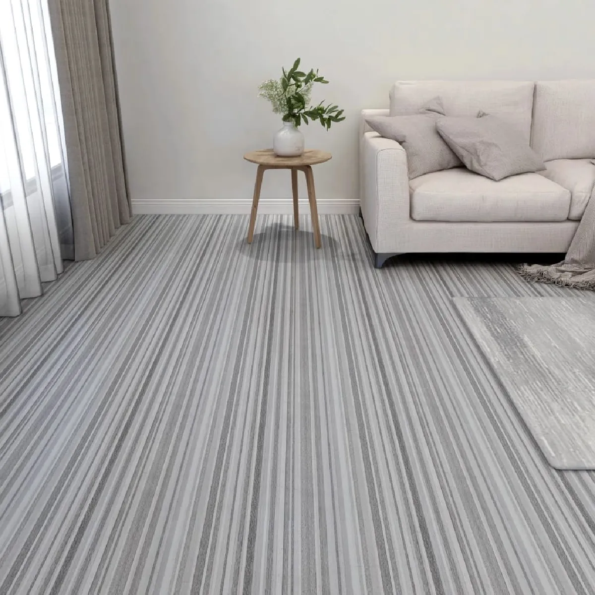 vidaXL Dalles autoadhésives 55 pcs - Gris clair