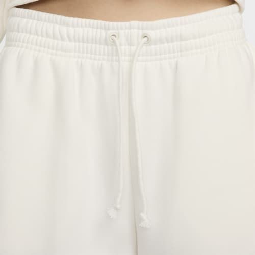 Nike Bas de Survêtement Phoenix Fleece Oversized - Blanc Cassé/Noir Femme