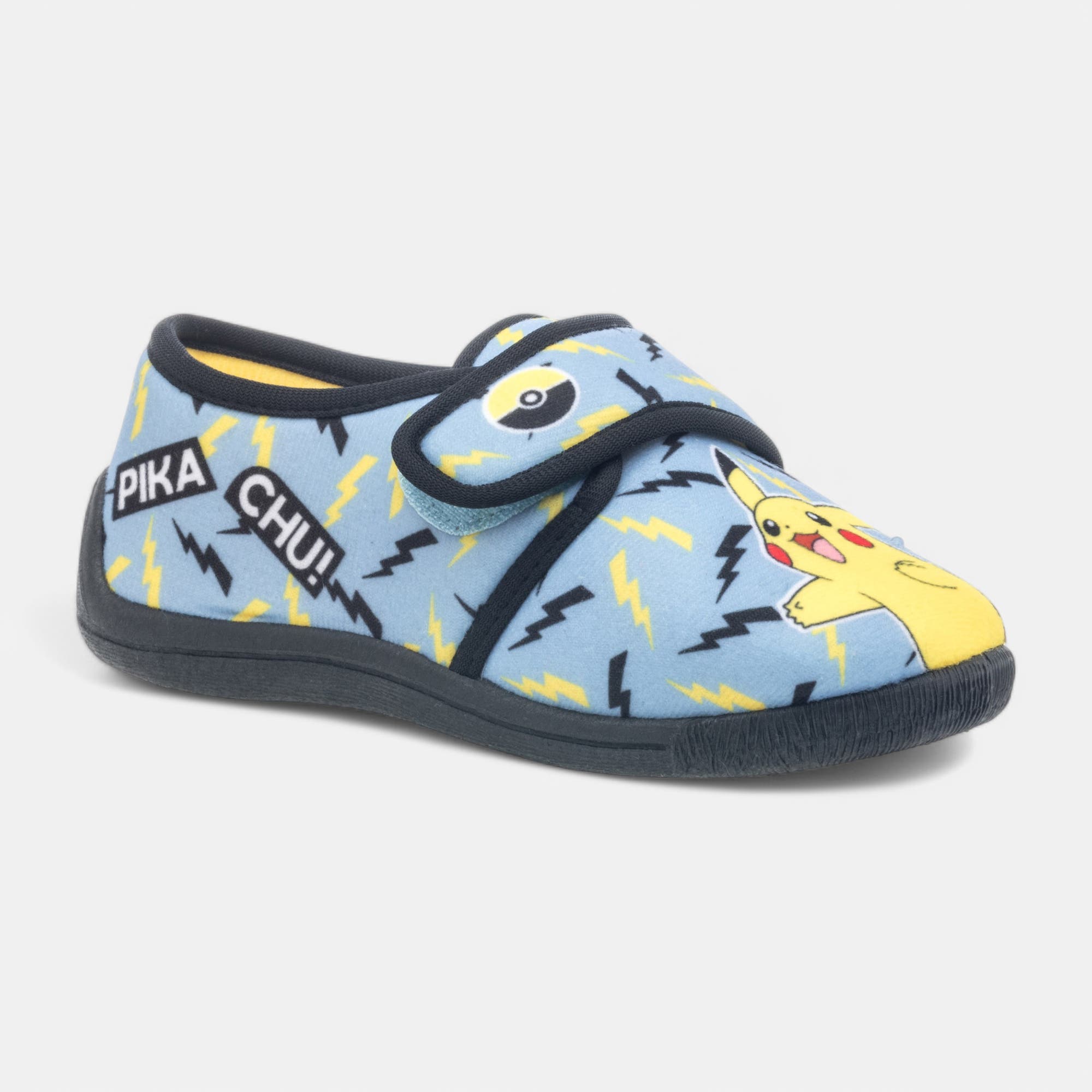 Pantoufles attaches velcros Garçon bleu ciel