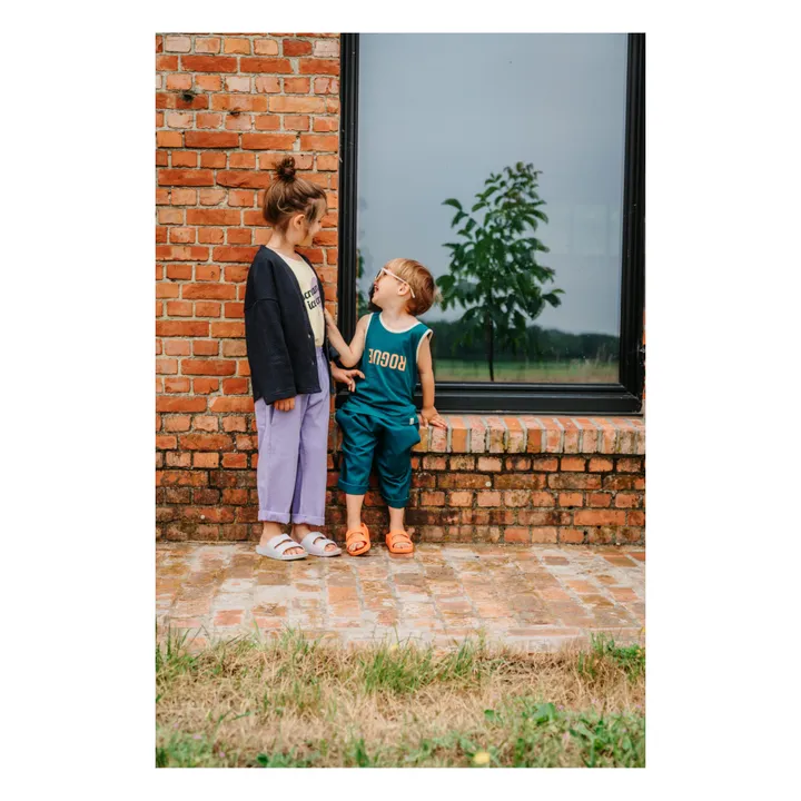 Bonnie & The Gang Pantalon Frits Coton Bio | Bleu Vert