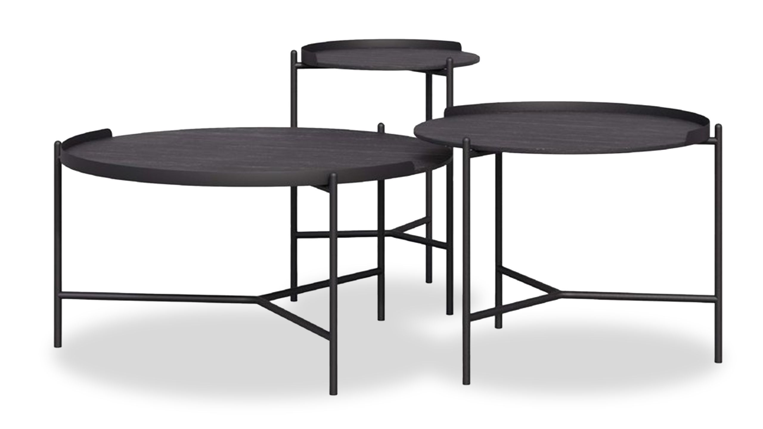Salontafelset Ravelo ⌀80  x H30 cm