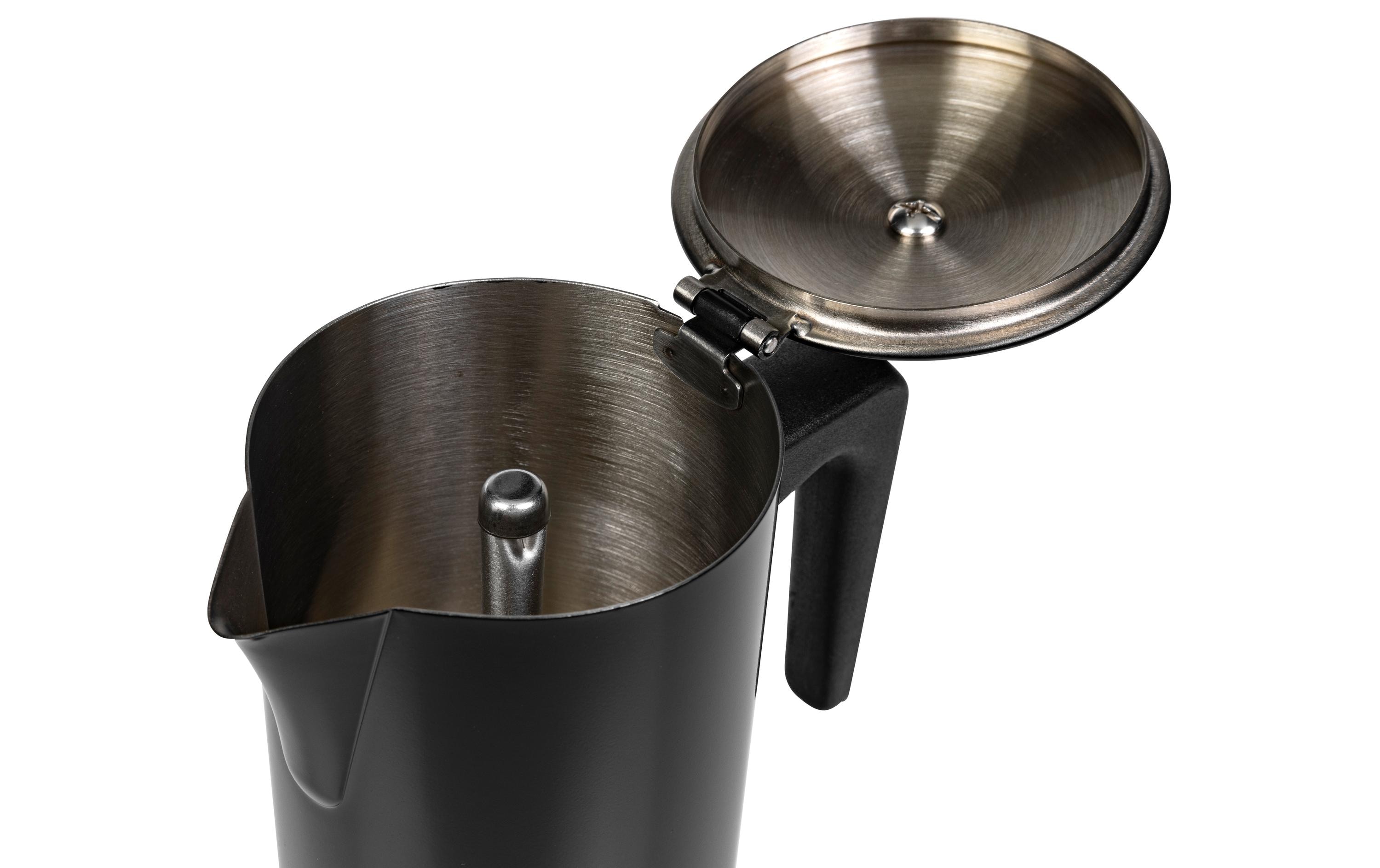 Espressokocher Chicchi 6 Tassen, SchwarzEspressokanne für traditionelle Kaffeezubereitung