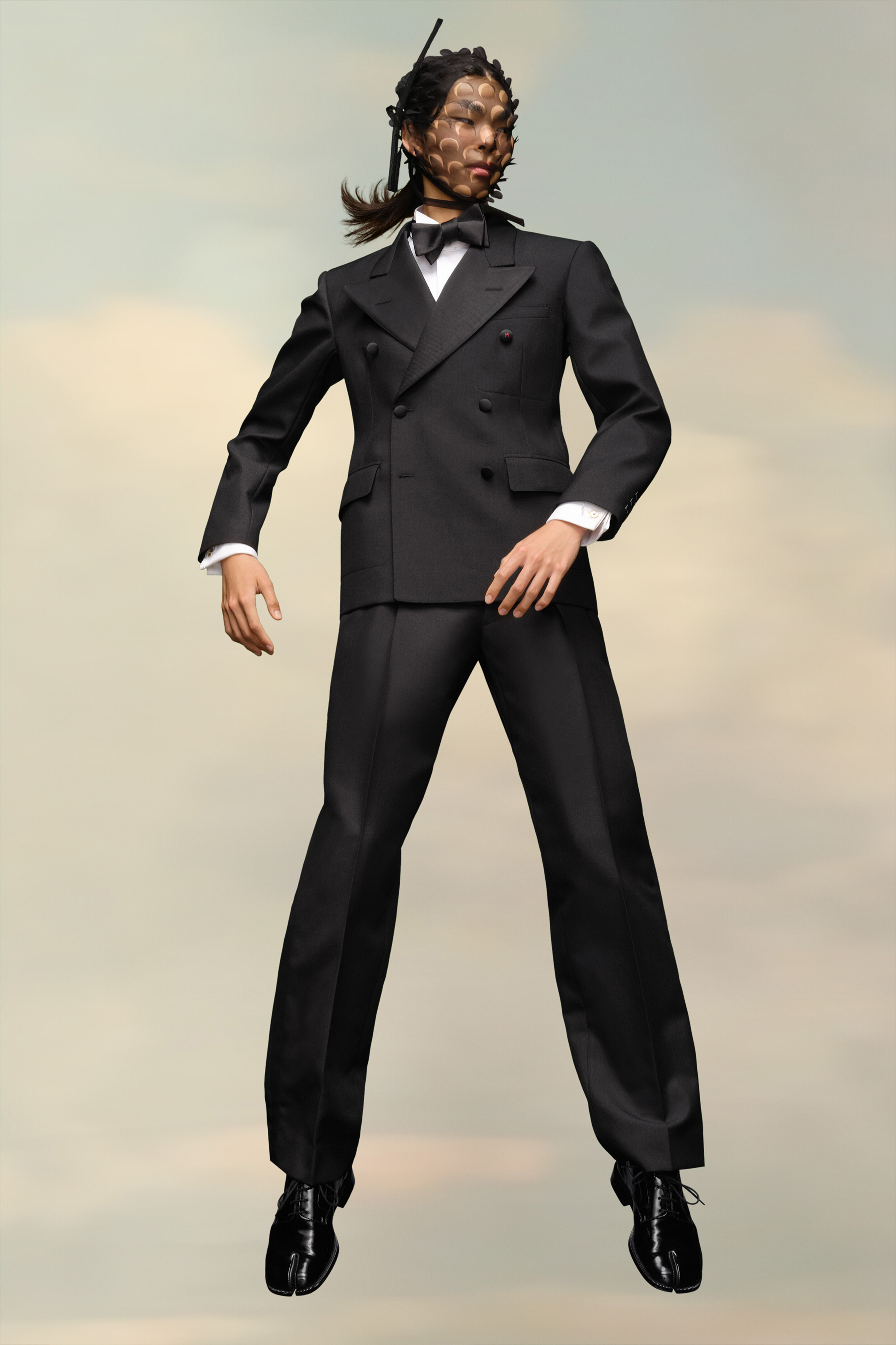 Blazer en mohair brfrannique