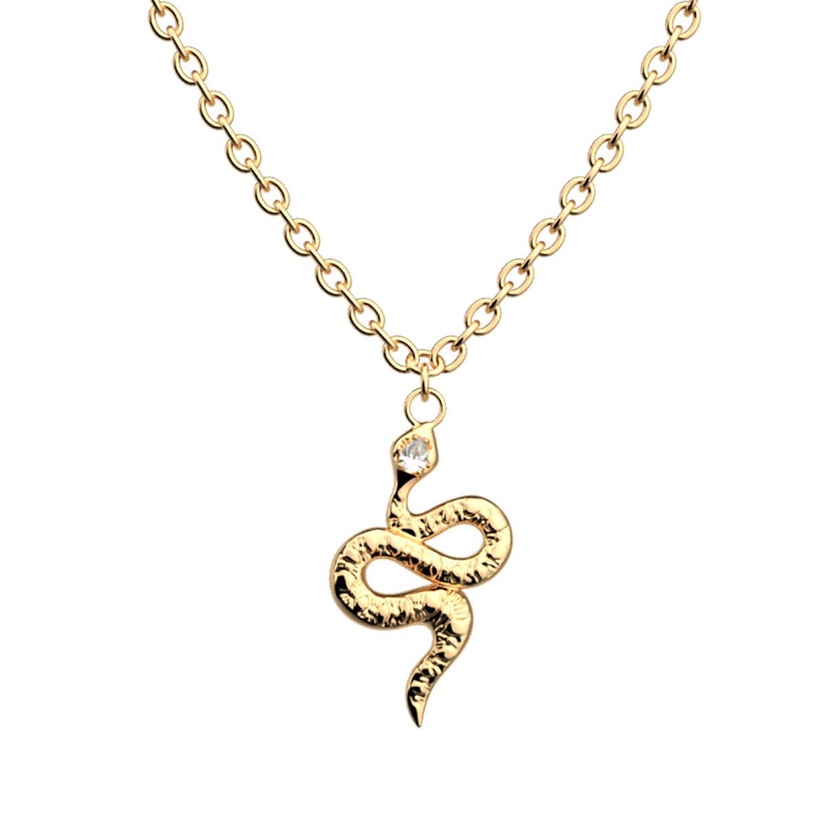 Colliier Les Georgettes Serpent doré16mm