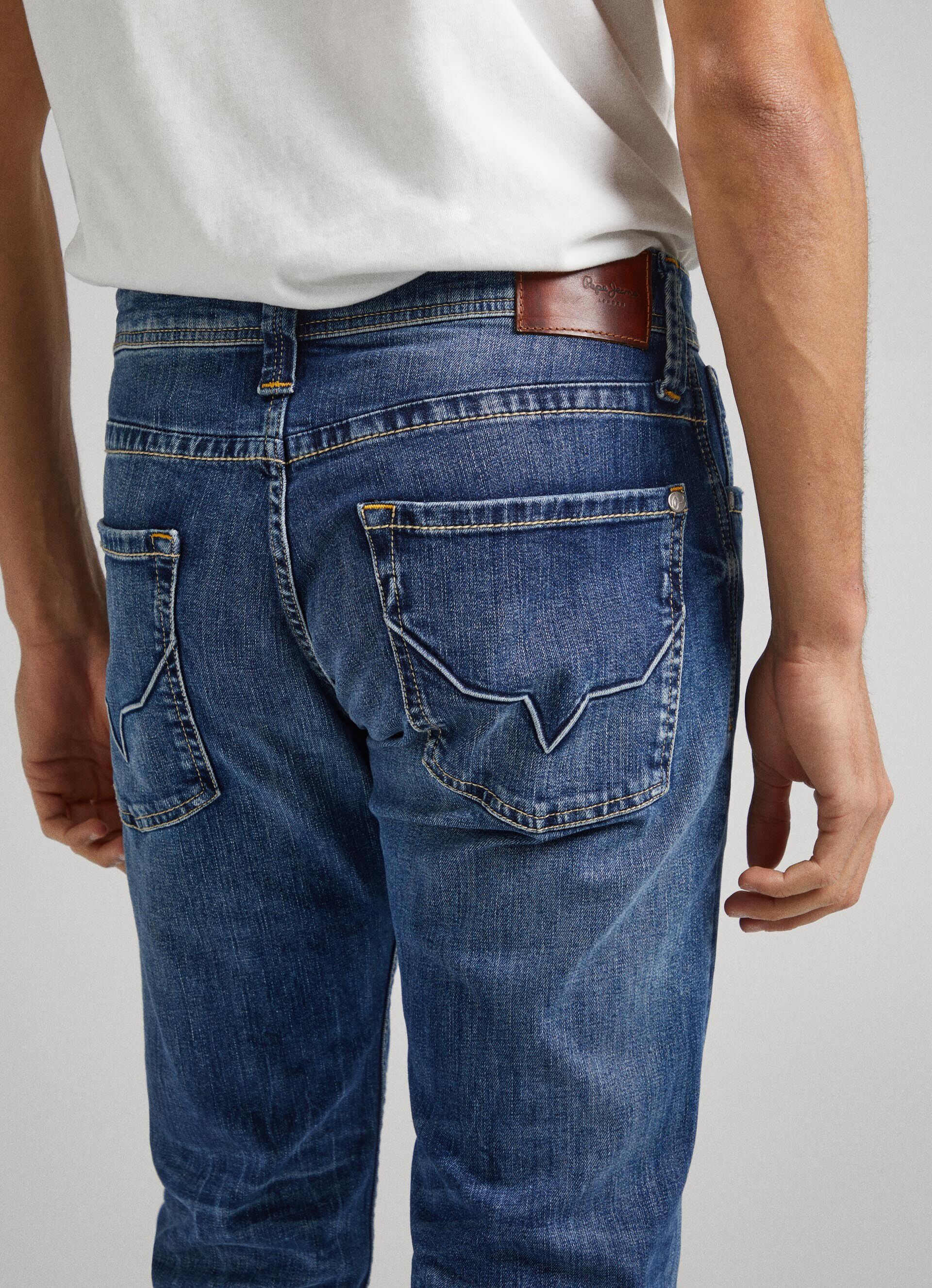 Calça jeans com modelagem Cash Fit e cintura regular - jeans