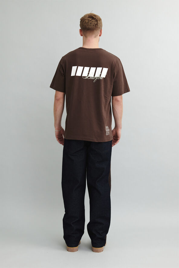 Barfod Squares short sleeve t-shirt Organic Hot fudge