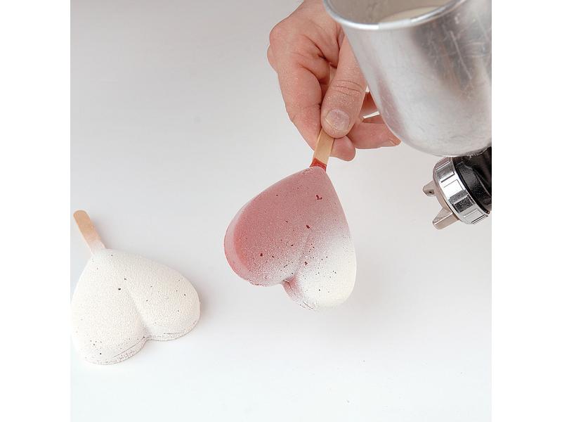 Silikomart Glaceform Mini Herz Weiss Eisform